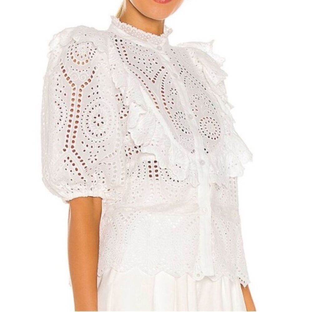 Elegant White Lace Blouse